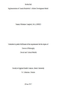 On the Ball Implementation of Canada Basketball Ahtlete Development Model | Pasja Ruchu